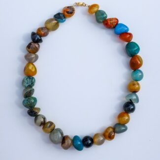 Necklace made with semiprecious gems
