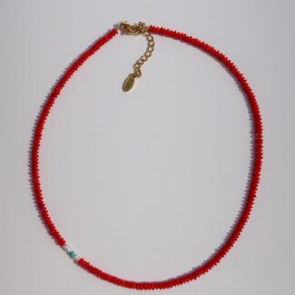 Necklace made with semiprecious gems
